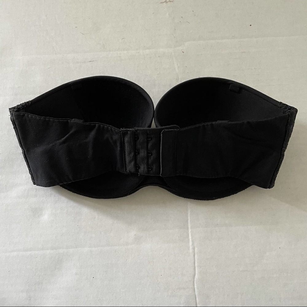 Victoria's Secret Black Lace Strapless Bra - Picture 5 of 5